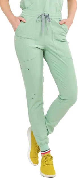 Mediclo Women's Medical Scrub Pants - Catalina Jogger 7 Pockets Eco Friendly Sustainable FYSEL Fabric Tapered Leg Workwear