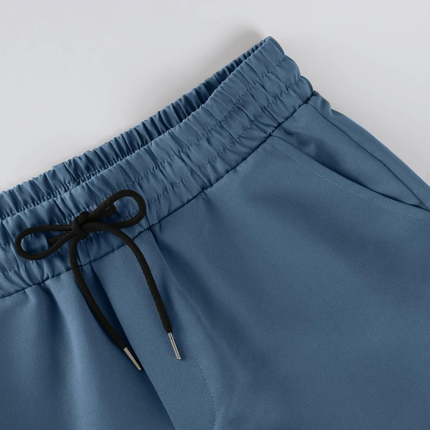 Mencomfy Cargo Pants Casual Stretch Slim Fit Hiking Pant Drawstring Athletic Joggers with Multi Pockets Tapered Trousers