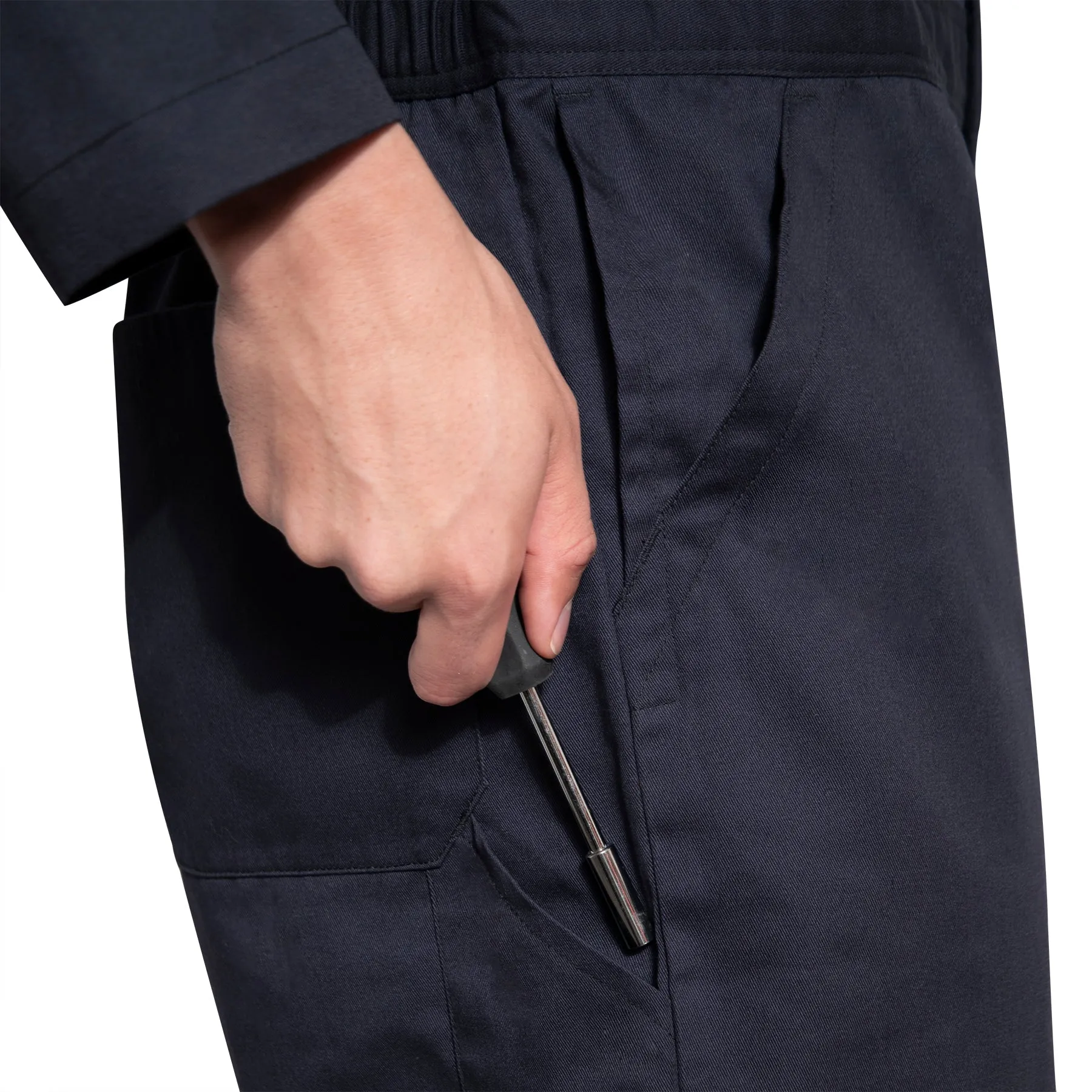 Midnight Navy Blue Lightweight Workwear Coverall