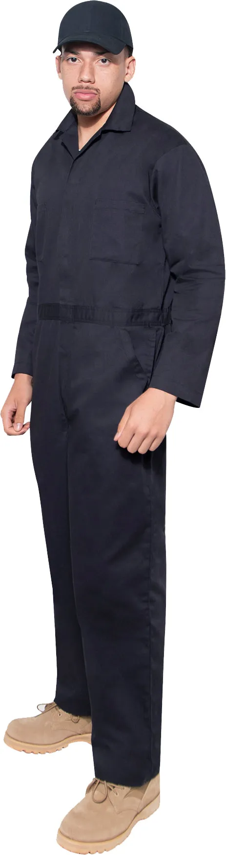Midnight Navy Blue Lightweight Workwear Coverall