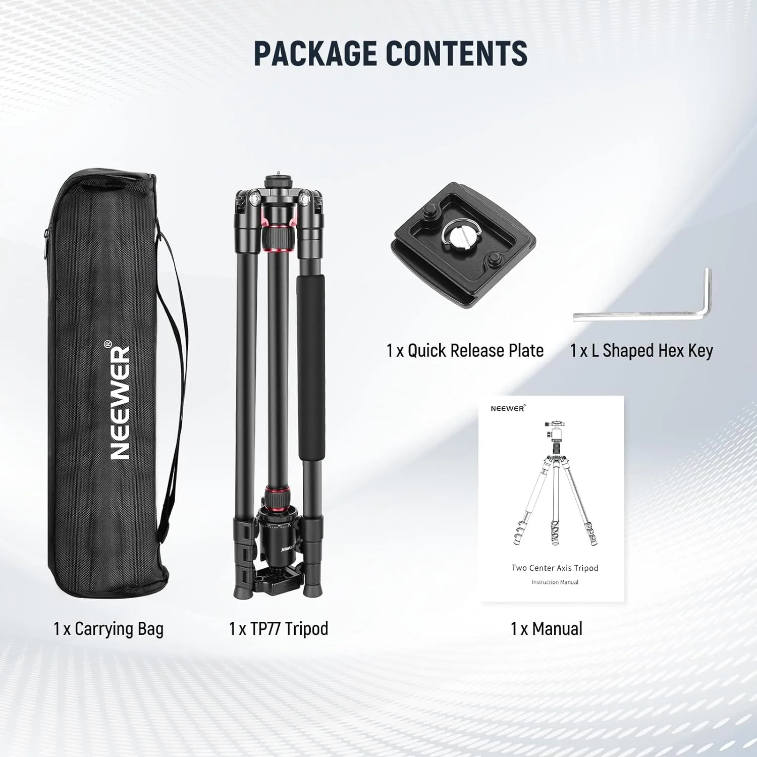 NEEWER 77 inch Camera Tripod Monopod for DSLR with Panoramic Ball Head