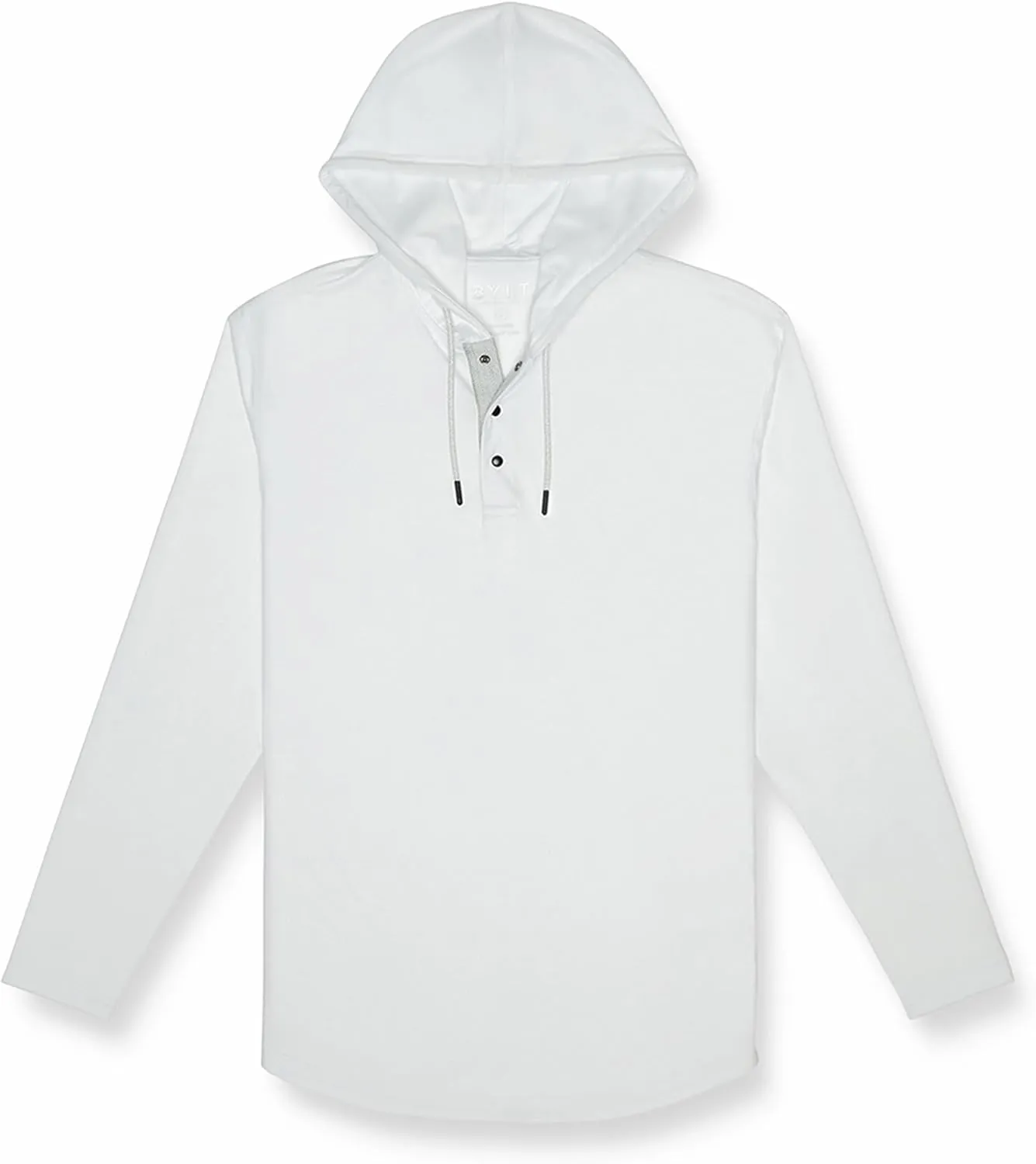 Performance Drop-Cut Circuit Long Sleeve Men's Shirt - Classic Fit, Hoodie with Adjustable Drawcord - Lightweight