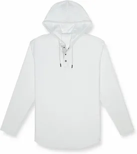Performance Drop-Cut Circuit Long Sleeve Men's Shirt - Classic Fit, Hoodie with Adjustable Drawcord - Lightweight
