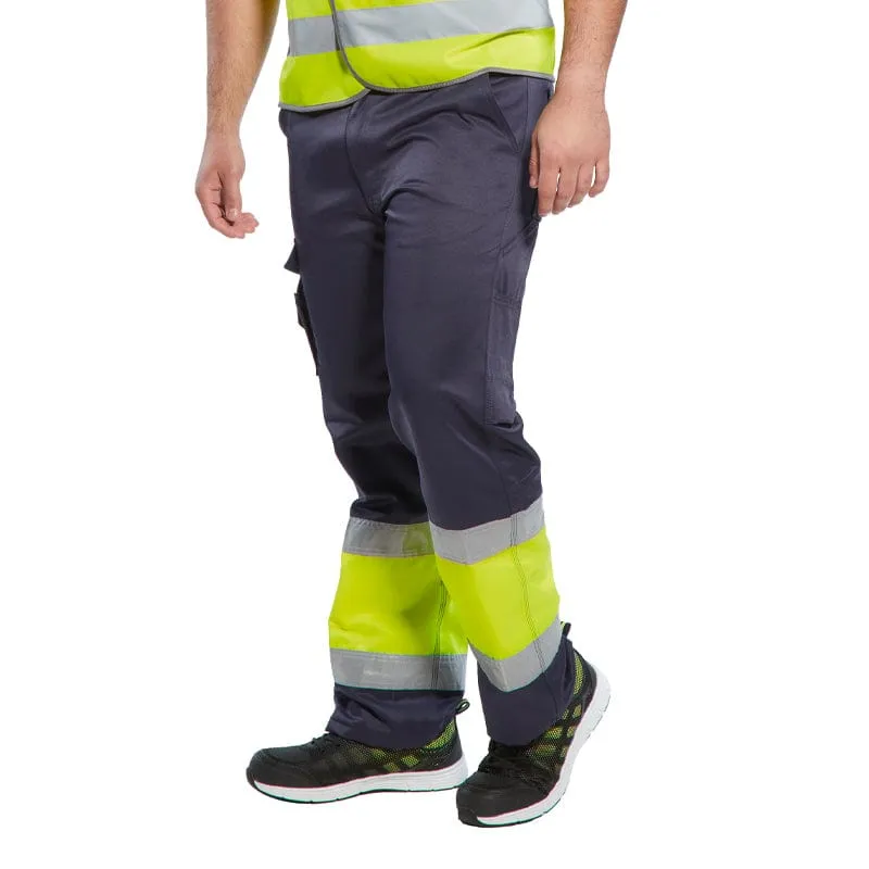 Portwest Hi Vis Two Tone Combat Trousers E049