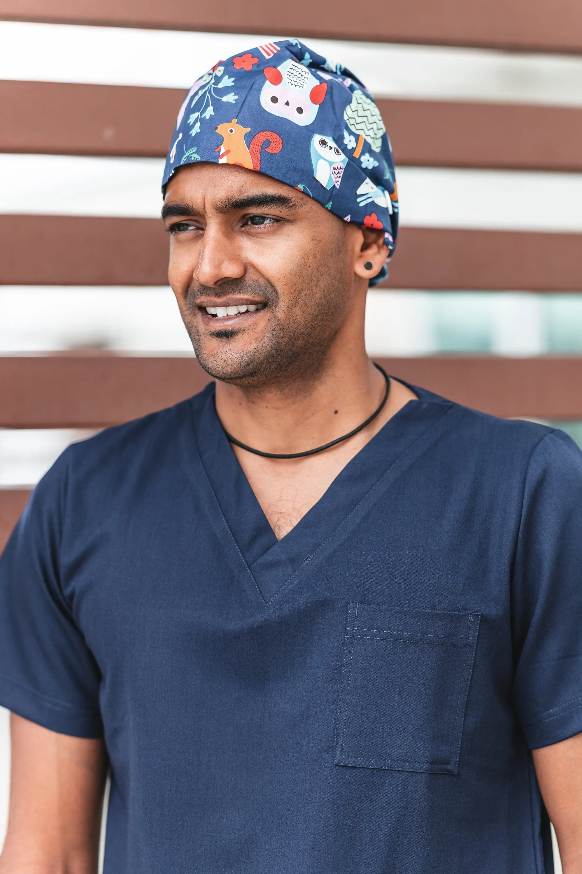Printed Surgical Scrubs Cap/Surgical Hat SC0705