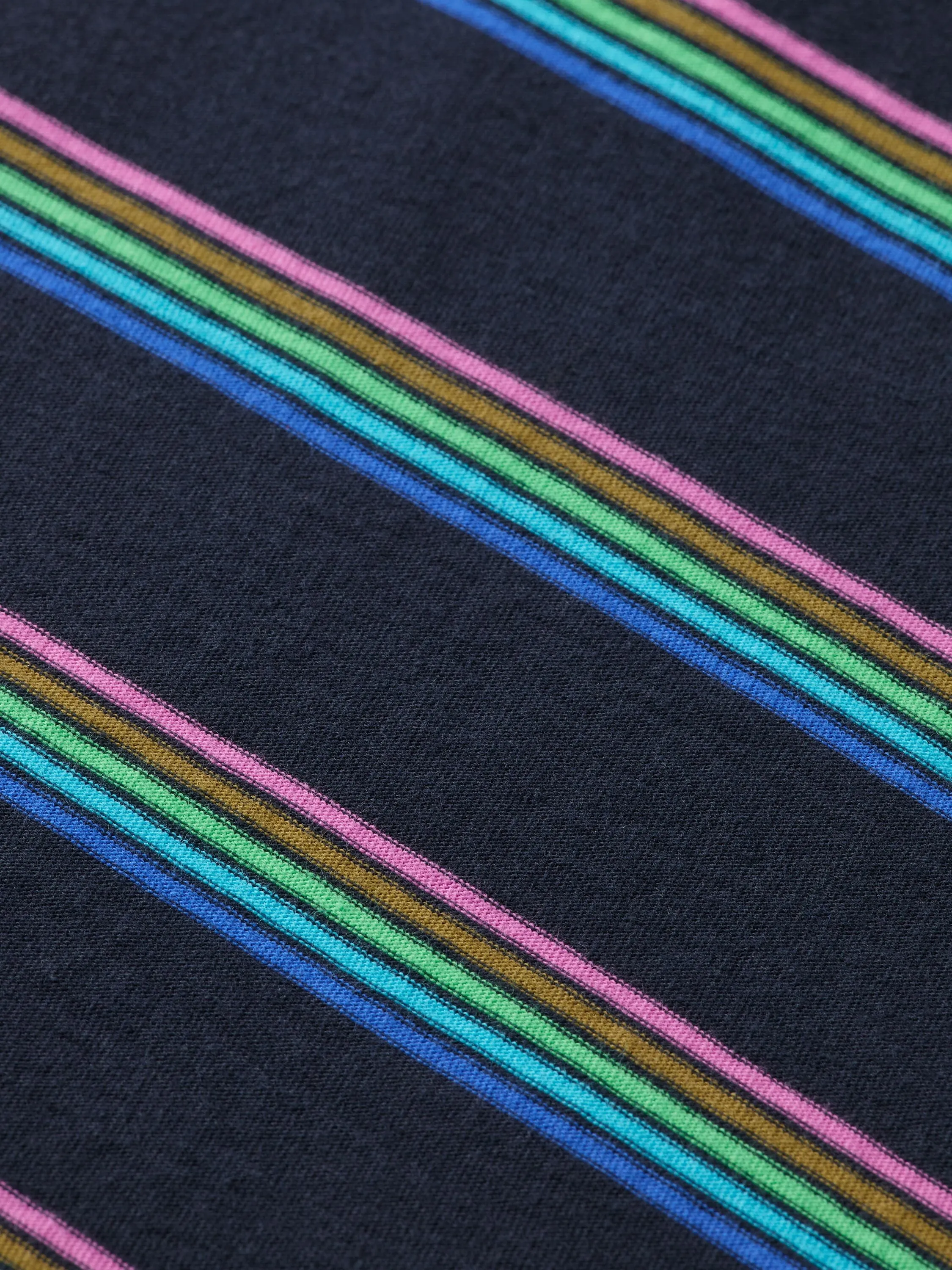 Relaxed Fit Yarn Dyed Stripe T Shirt