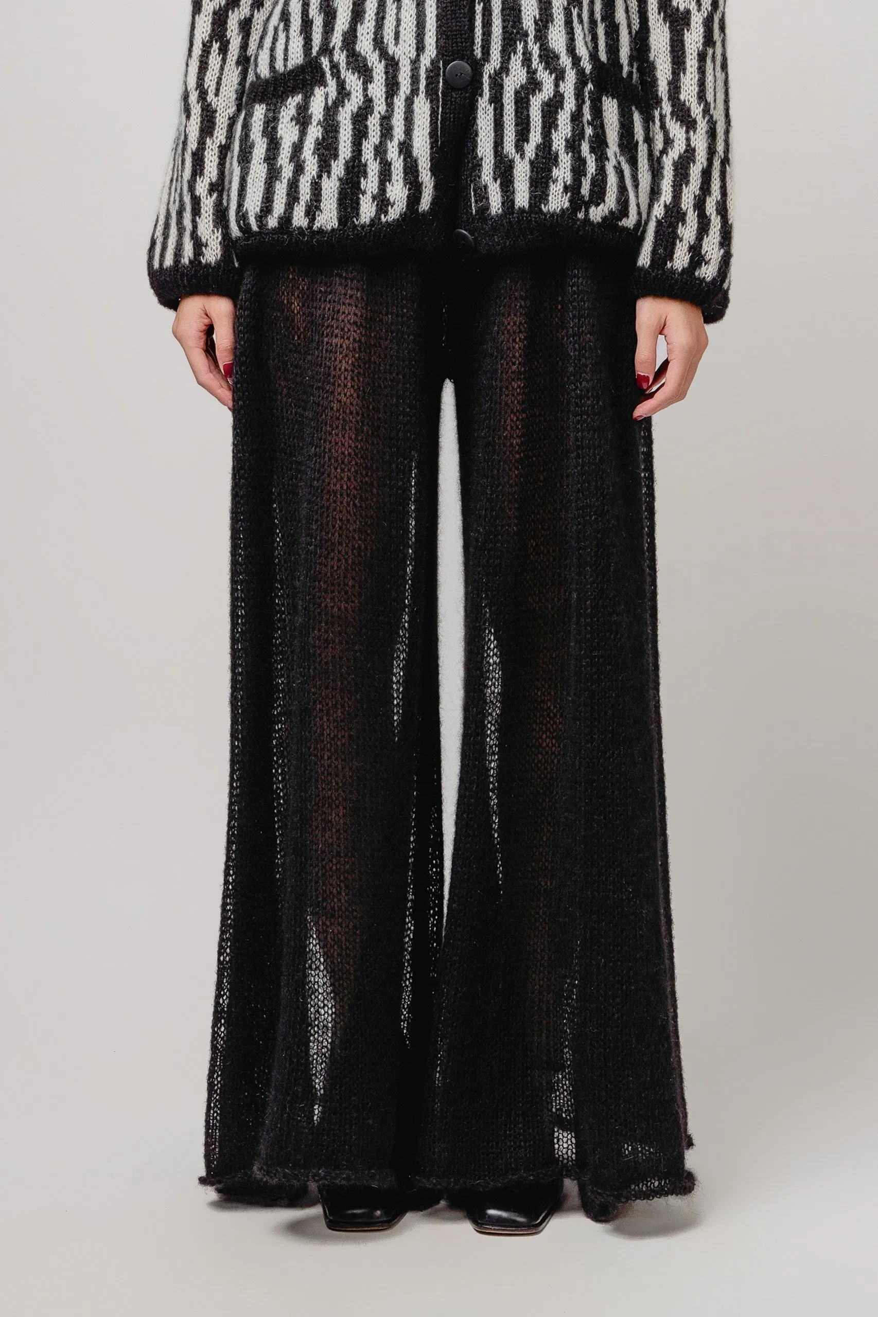 Roots Mohair Pants Black