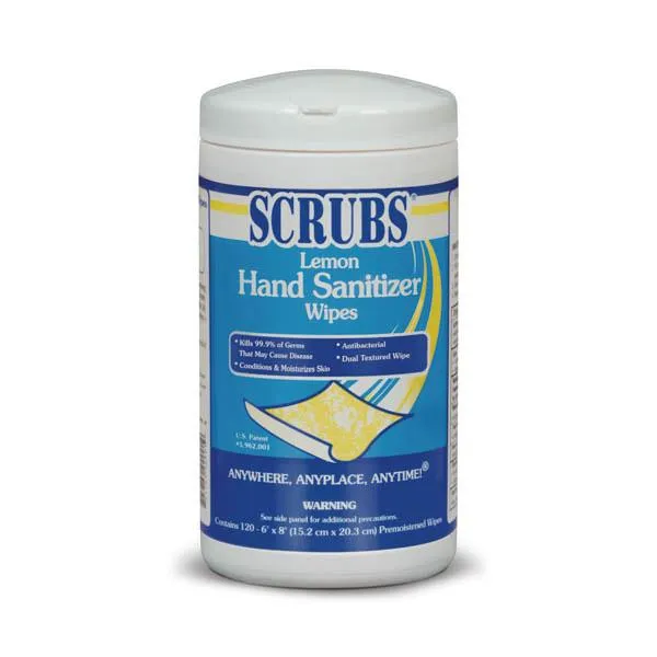 SCRUBS - Lemon Hand Sanitizer Wipes