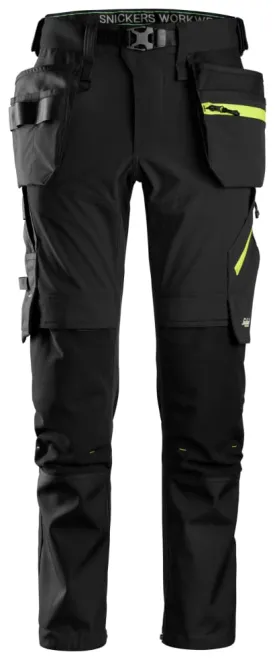 Snickers 6940 Flexiwork Softshell Elite Stretch Work Trousers With Holster Pockets