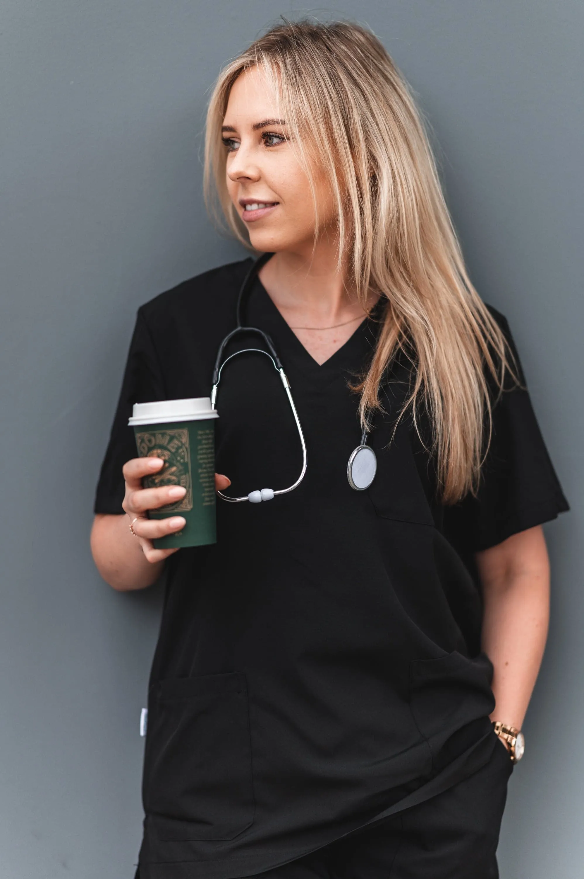 Softies Cardiff Unisex Budget V-Neck Scrub Top CRDT01