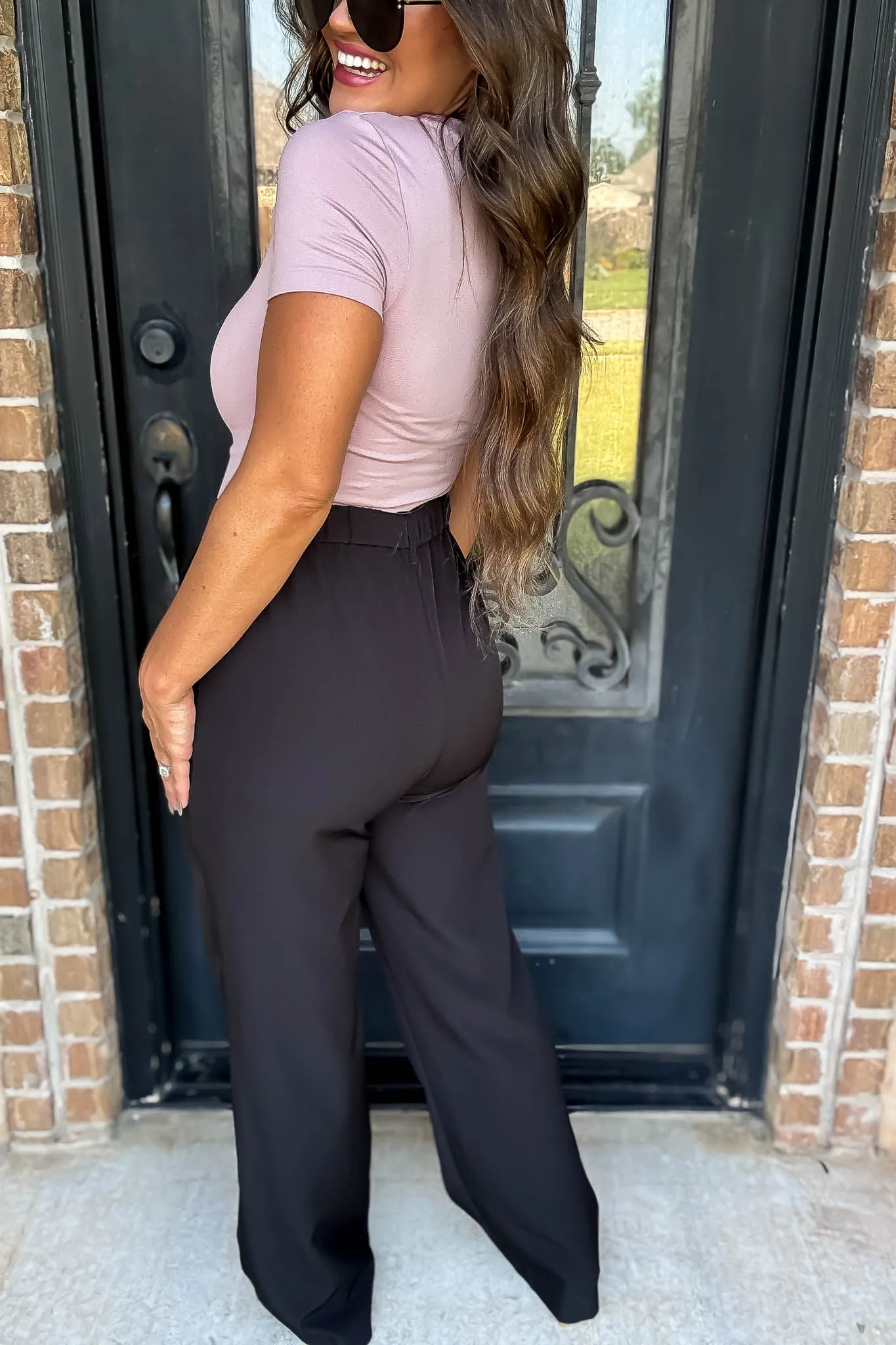 State Of Mind Black Full-Length Vertigo Blazer Pants