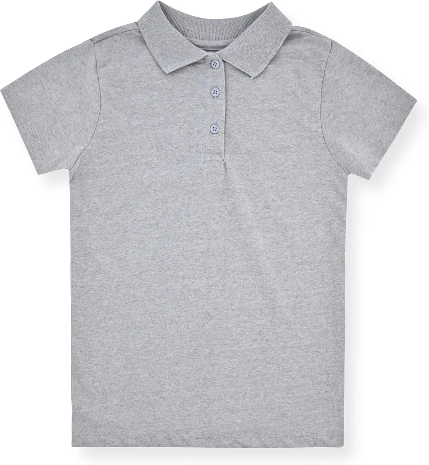 Studio 3 Girls' 4-Pack Soft Jersey Short Sleeve Polo Shirts