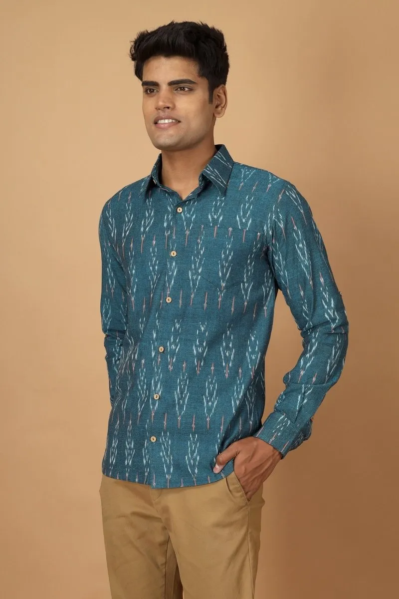 Subah Ikat Mens Cotton Shirt