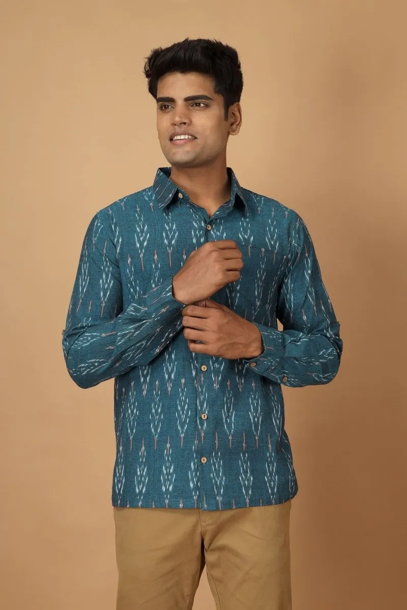 Subah Ikat Mens Cotton Shirt