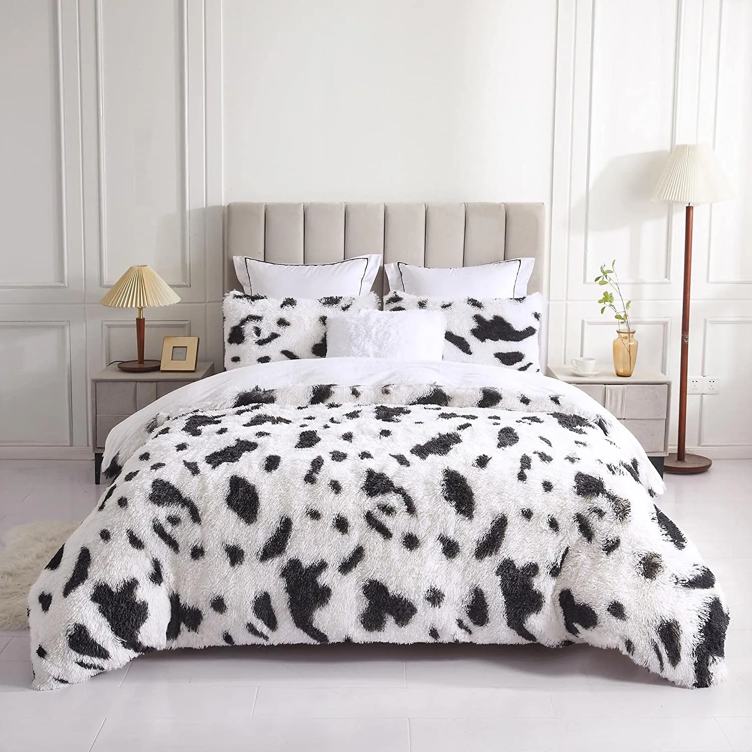 The Softy Cow Print Bed Set