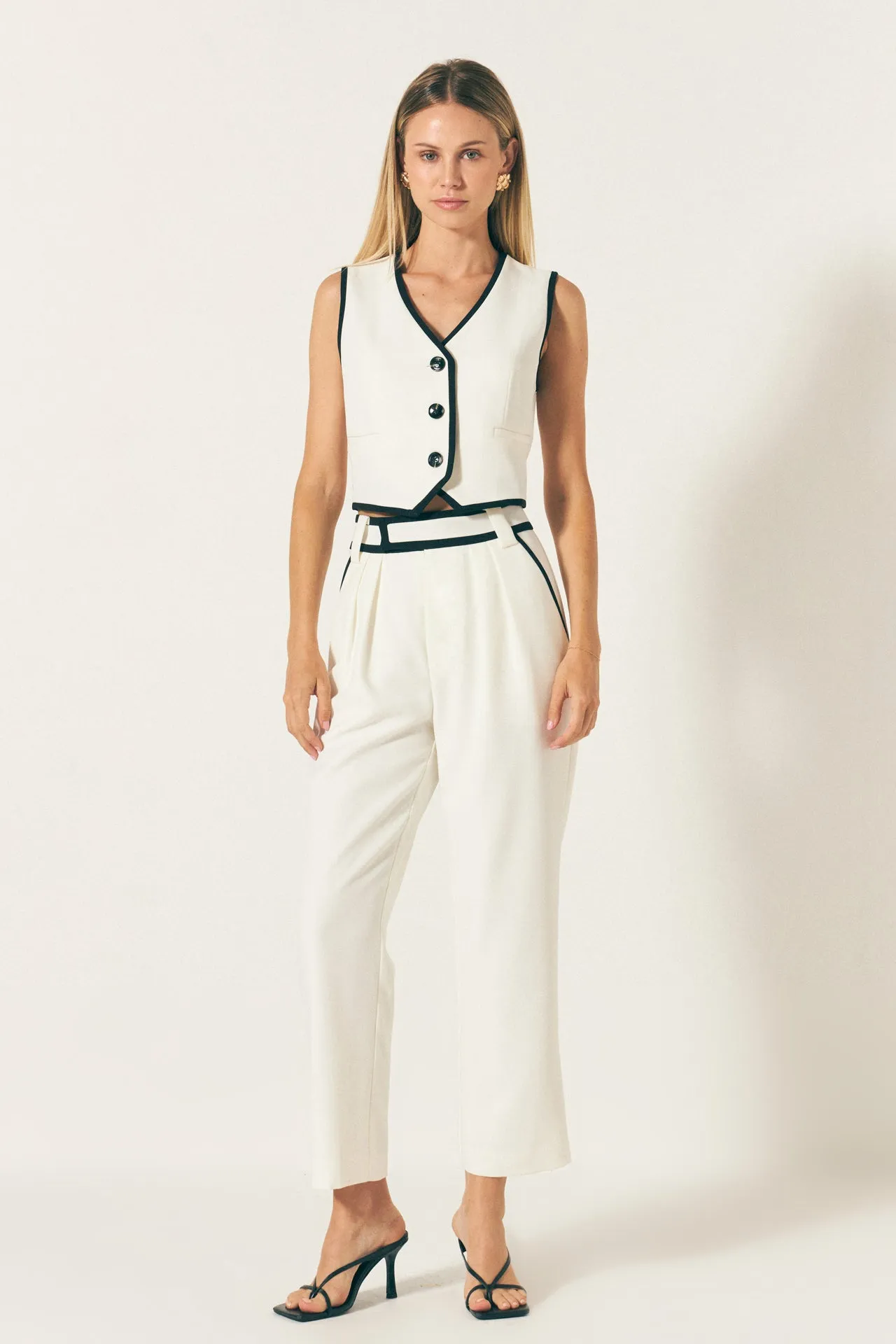 Trousers with Binding Detail