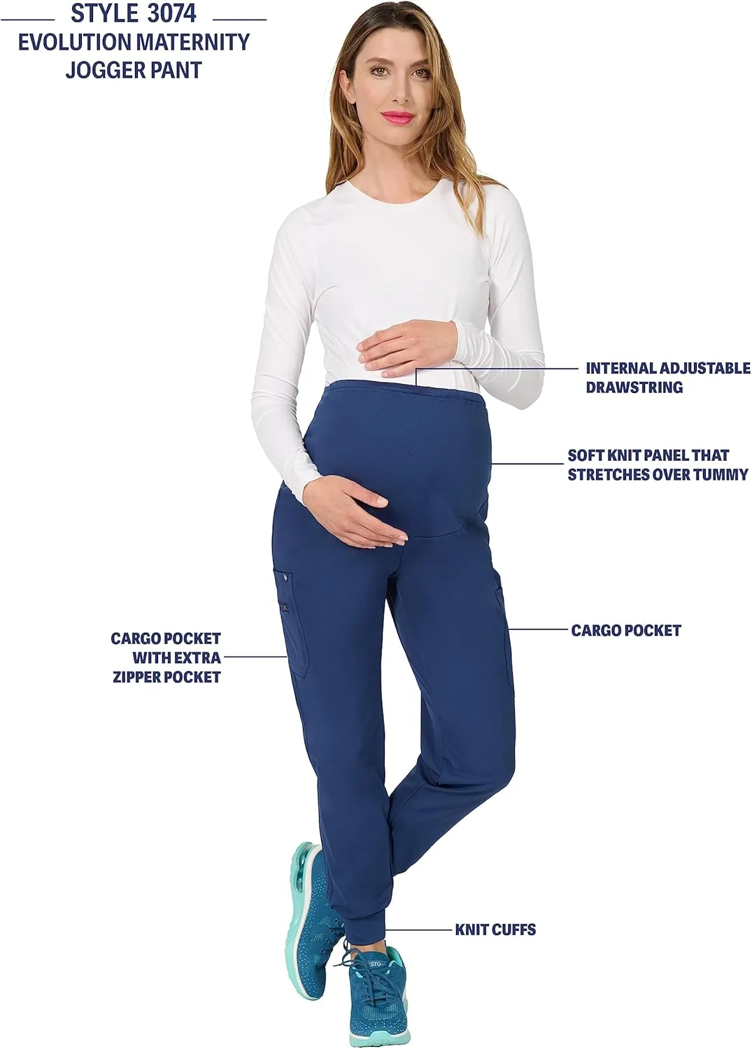 Women's 4-Way Stretch Maternity Jogger Pant