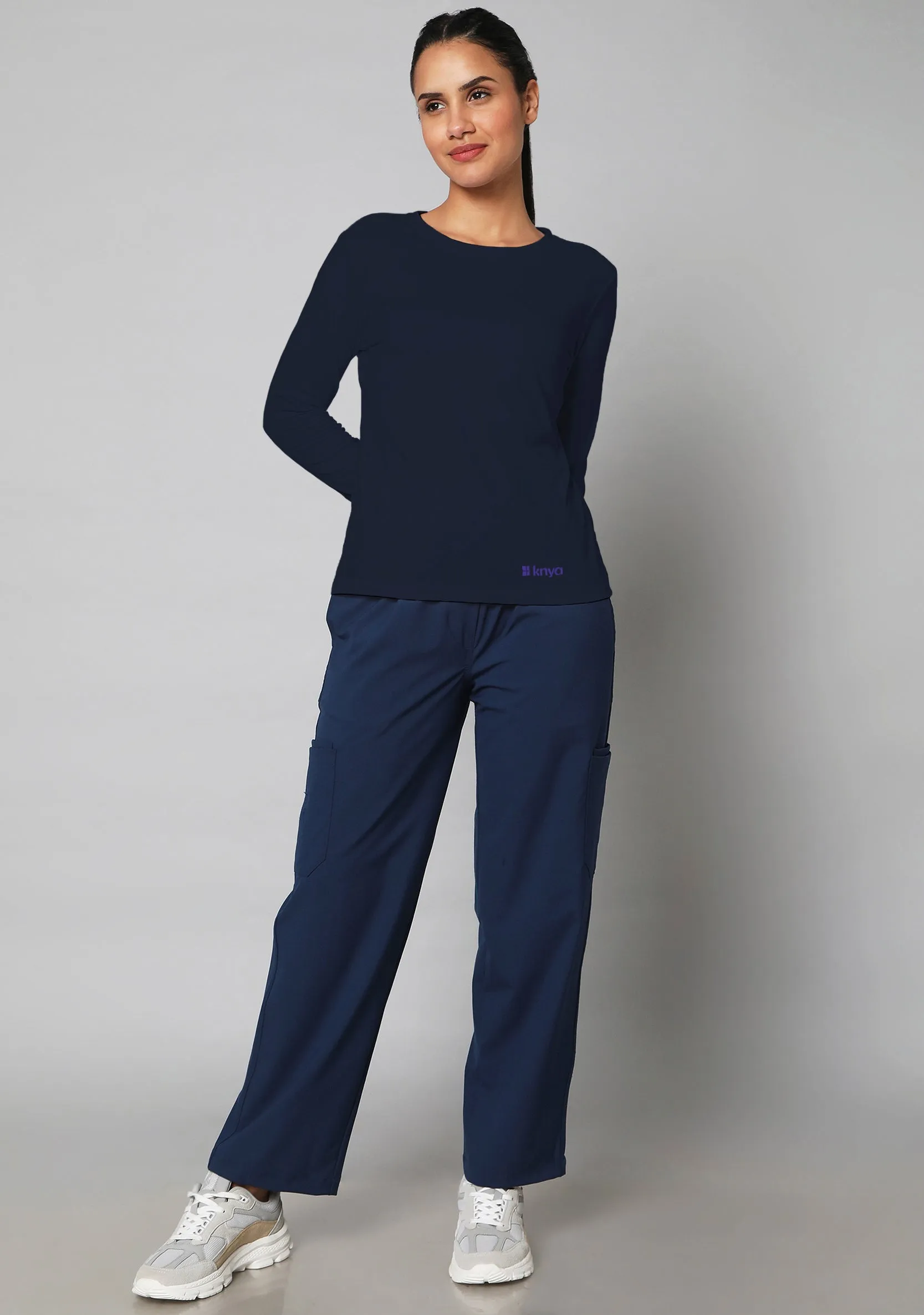 Women's Supersoft L/S (Navy Blue) Underscrub - Bundle set