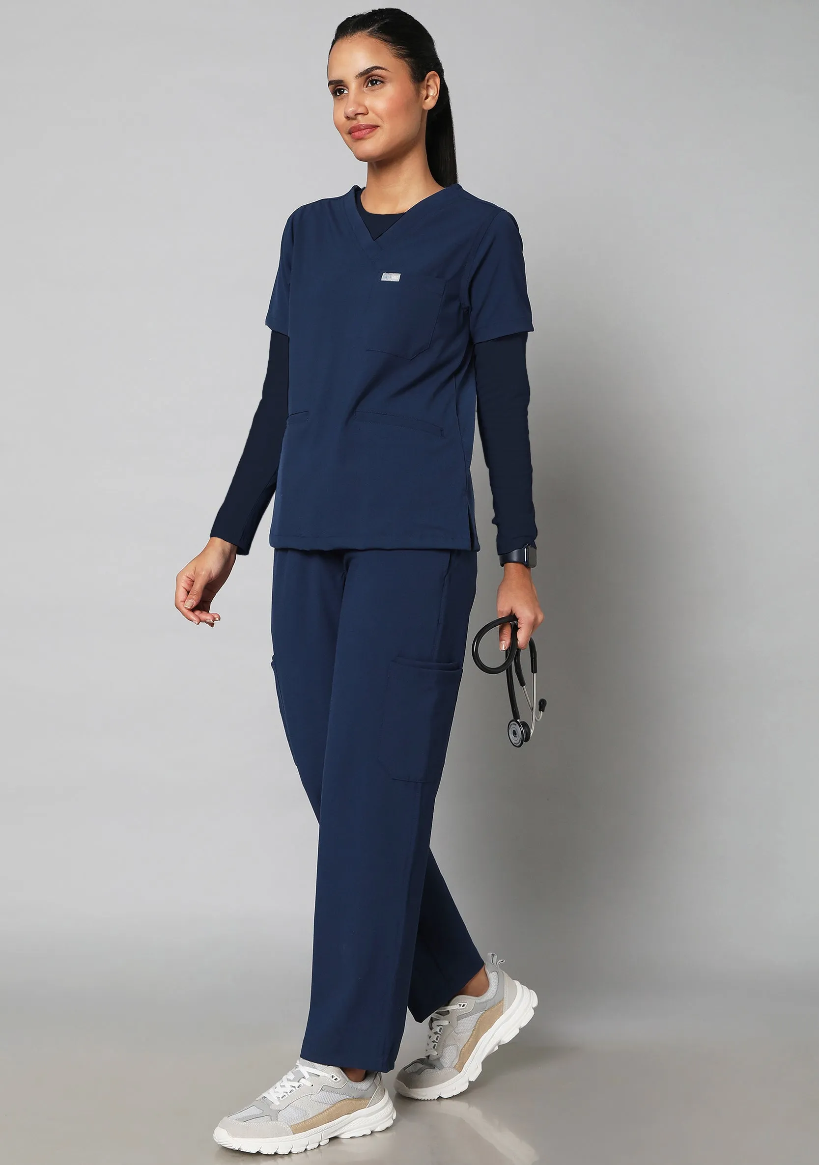 Women's Supersoft L/S (Navy Blue) Underscrub - Bundle set