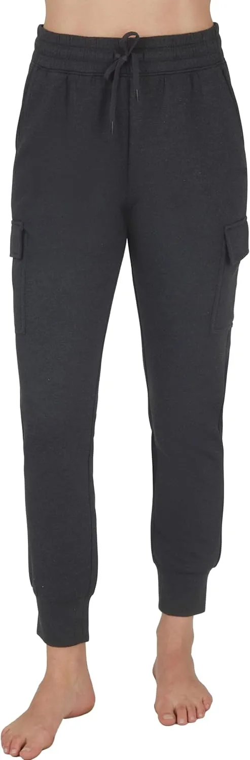 Womens Sweatpants Petite Joggers with Pocket Soft Scuba Lightweight Casual Tapered Cargo Track Pants for Lounge Workout