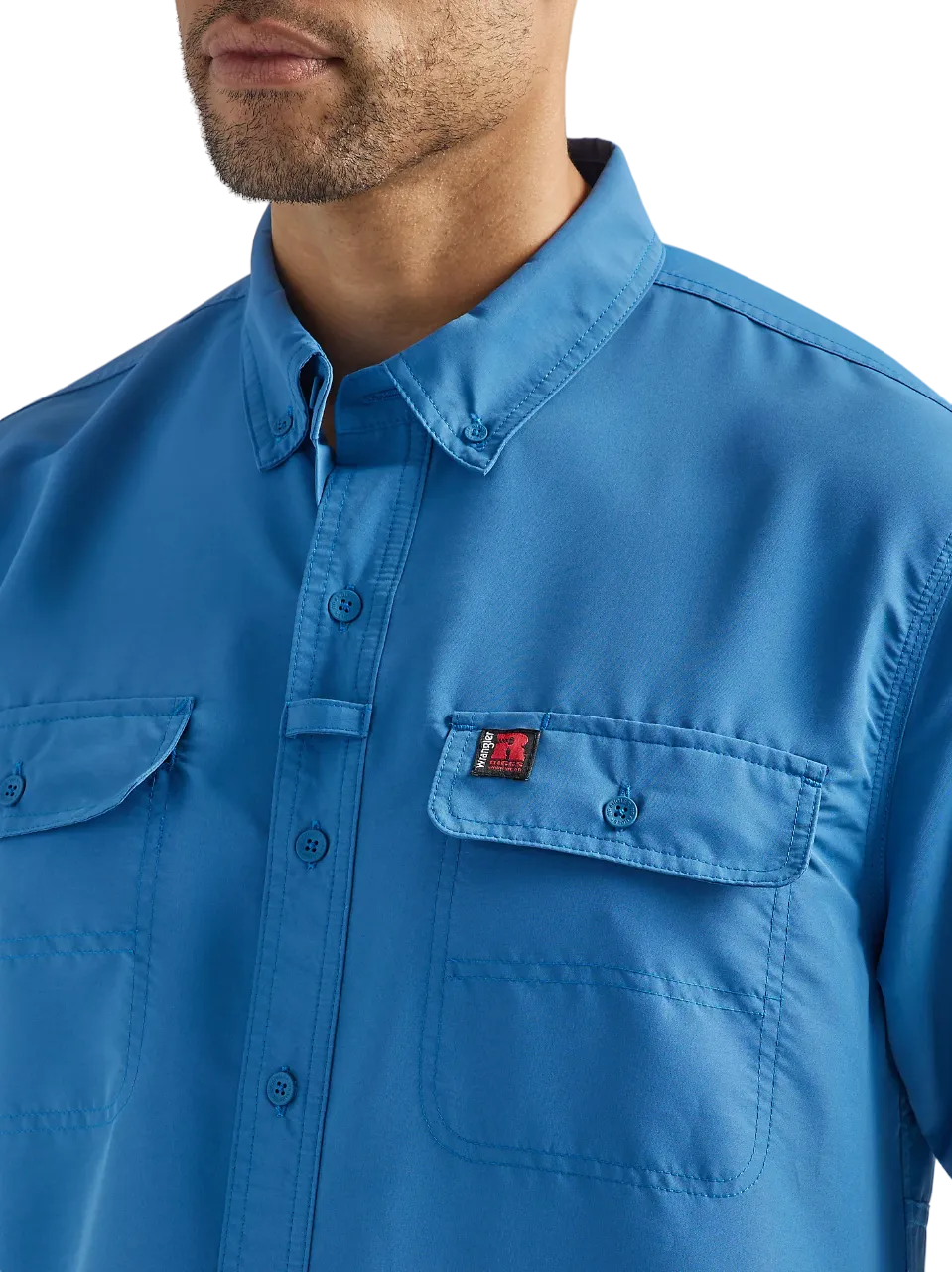 Wrangler Men's Riggs Lightweight Work Dark Blue Shirt